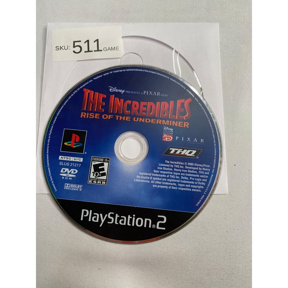 The Incredibles Rise of the Underminer Sony PlayStation 2